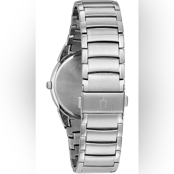 Bulova Men's 3-Hand Calendar Date Quartz Watch, Patterned Dial, 38mm - Picture 9 of 12